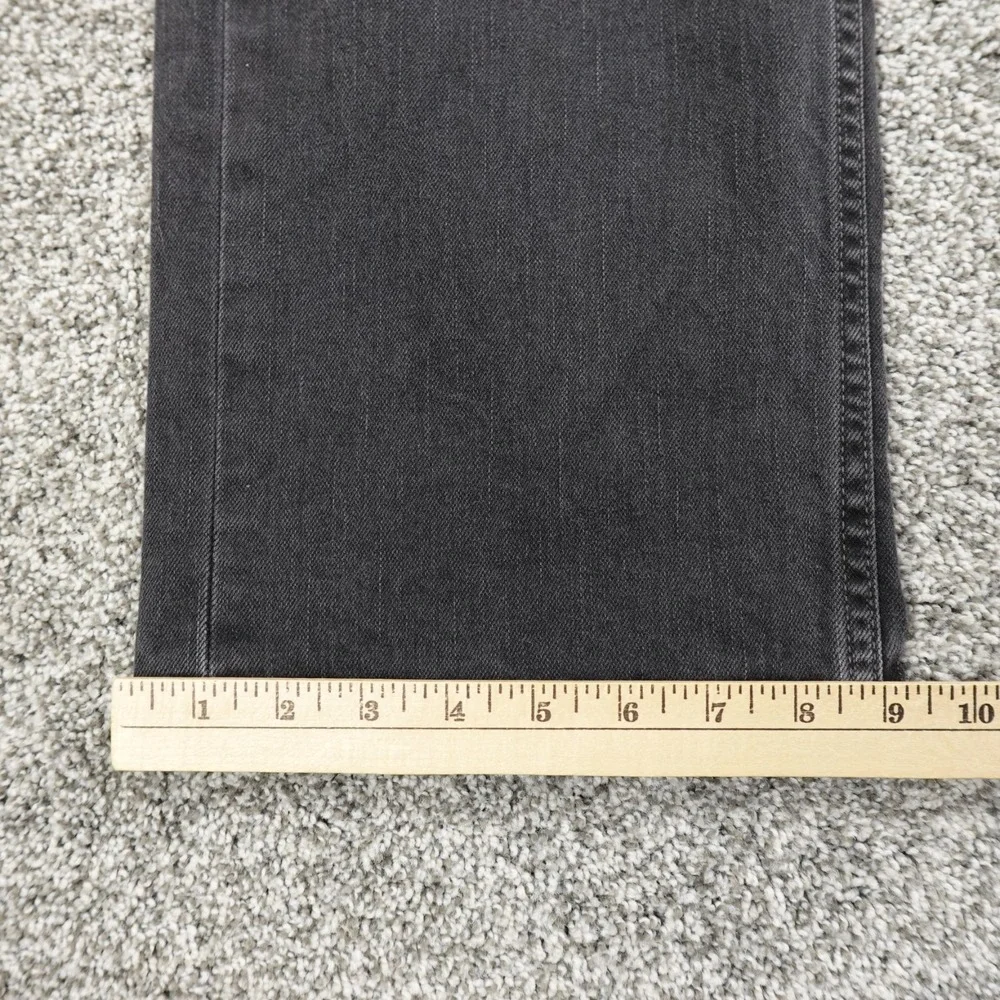 Levis Jeans Mens 38X30 Dark Black Denim Pants 559 Relaxed Straight Baggy Stretch